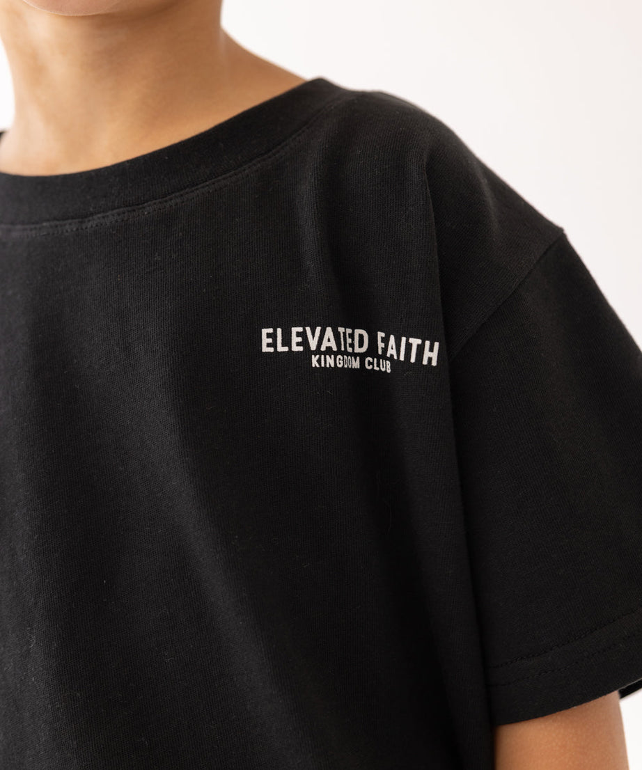 Kingdom Club Schwarzes Kinder-T-Shirt