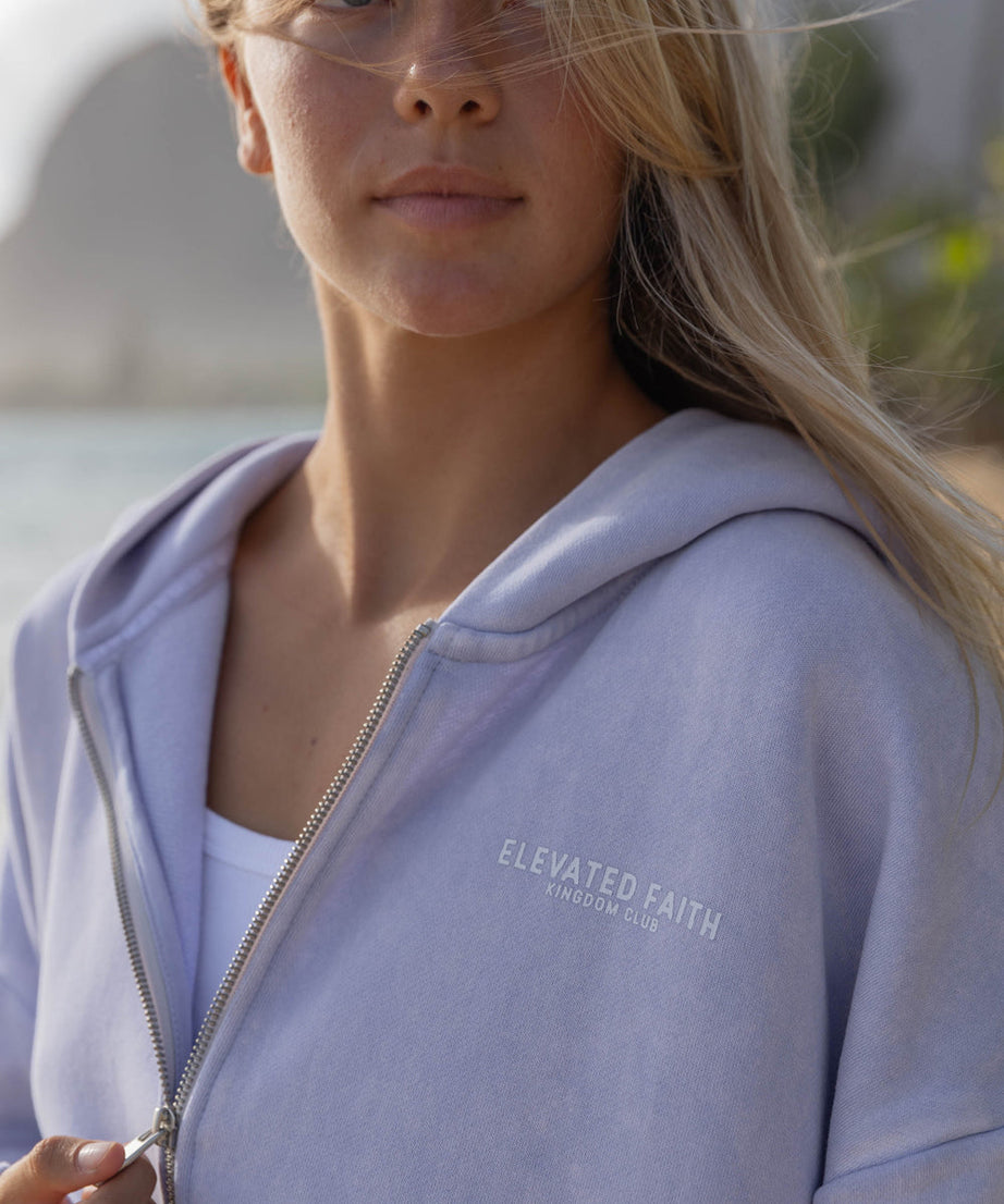 Kingdom Club Lavender Full-Zip Hoodie