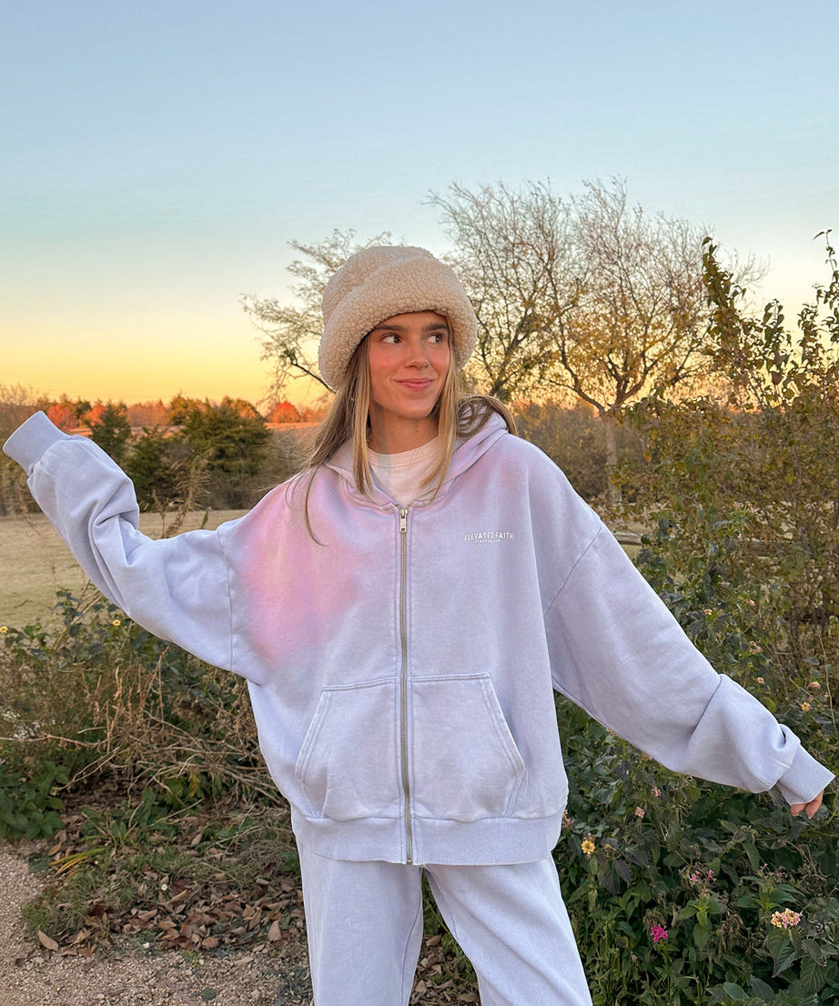 Kingdom Club Lavender Full-Zip Hoodie