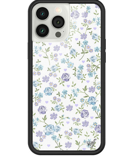 Lilac and Blue Floral iPhone Case