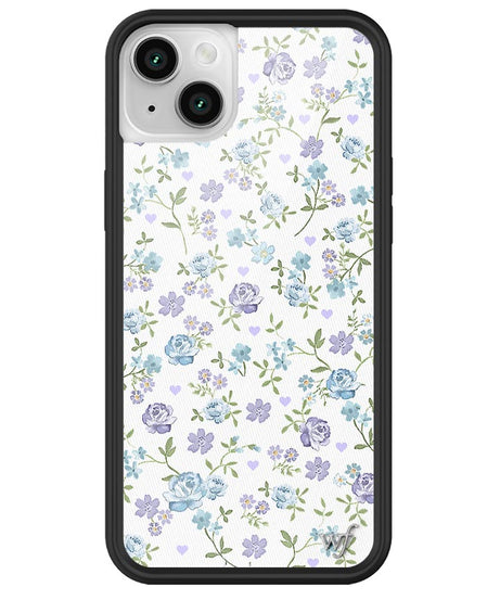 Lilac and Blue Floral iPhone Case