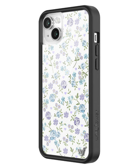 Lilac and Blue Floral iPhone Case