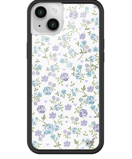 Lilac and Blue Floral iPhone Case
