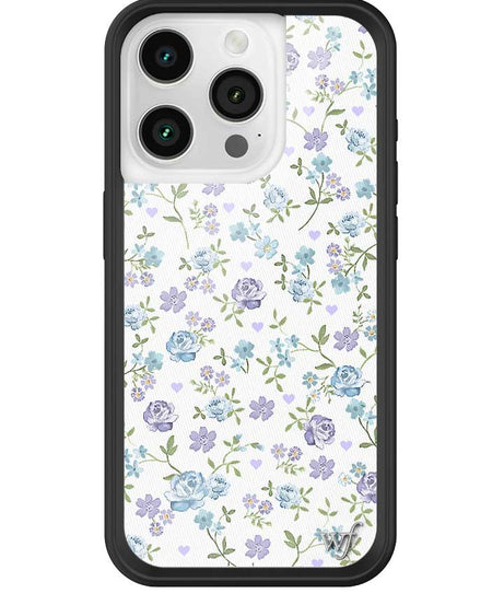 Lilac and Blue Floral iPhone Case