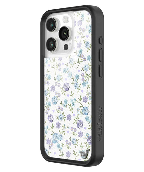 Lilac and Blue Floral iPhone Case