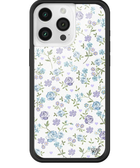 Lilac and Blue Floral iPhone Case