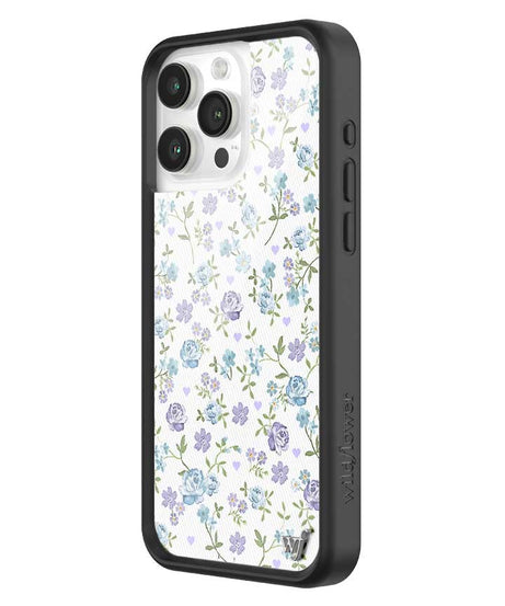 Lilac and Blue Floral iPhone Case