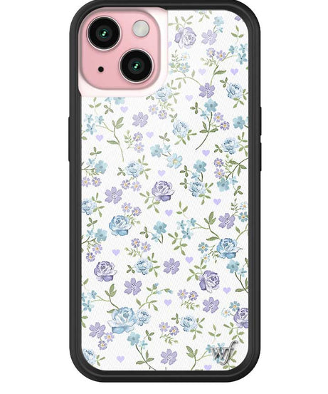 Lilac and Blue Floral iPhone Case