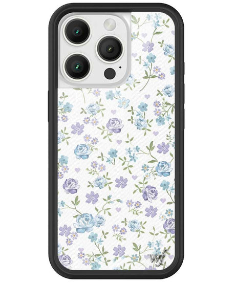 Lilac and Blue Floral iPhone Case