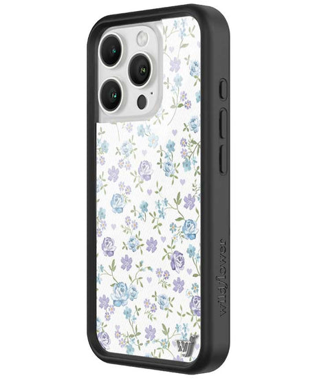 Lilac and Blue Floral iPhone Case
