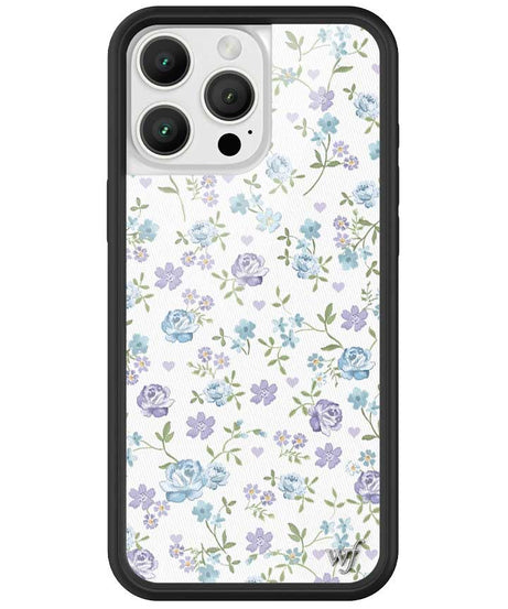 Lilac and Blue Floral iPhone Case