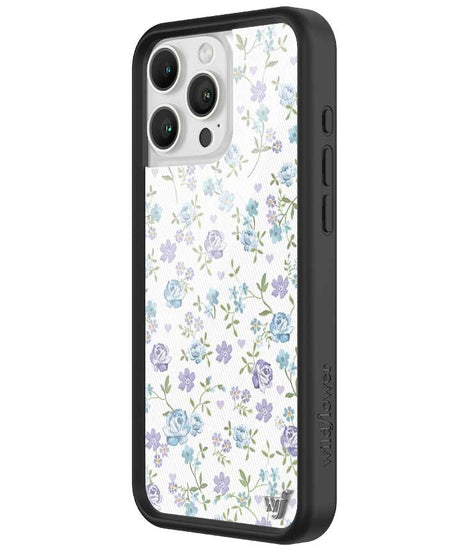 Lilac and Blue Floral iPhone Case