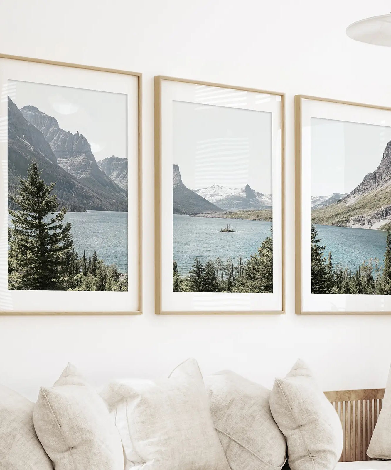 Montana Glacier National Park. Mountain Lake. Travel Wall Art