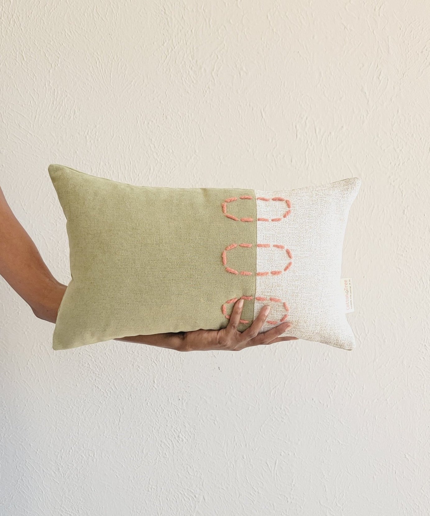 Landscapes Block Throw Pillow