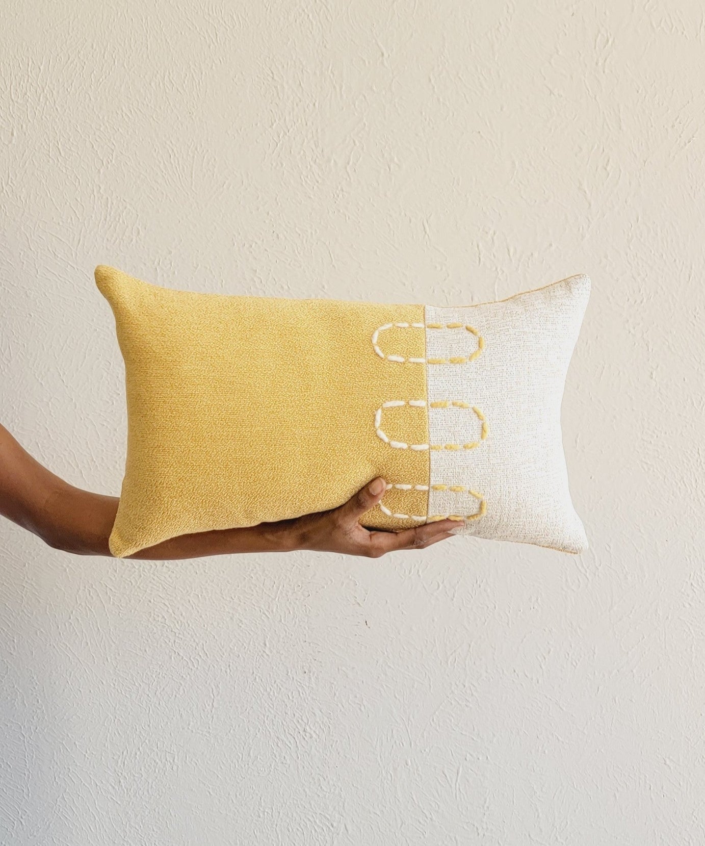 Landscapes Block Throw Pillow