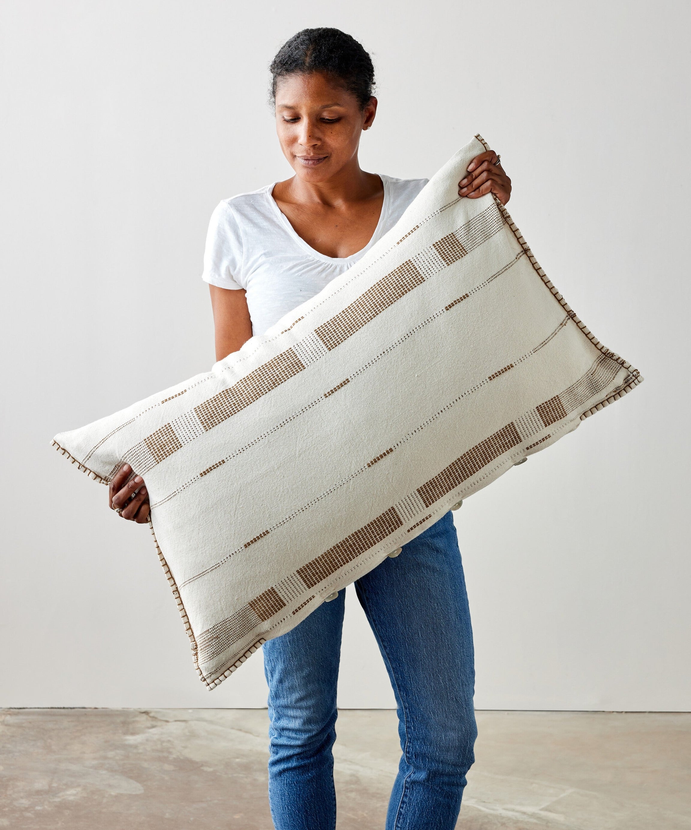 Fulcrum Patina Oversized Cotton Lumbar Pillow