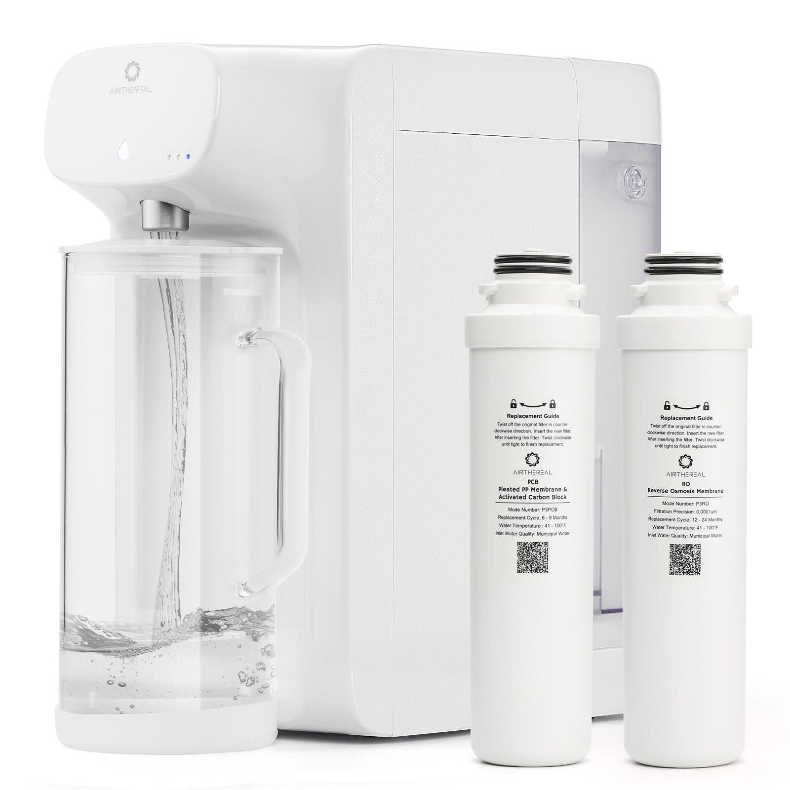 Pristine Lite3 RO Tisch-Wasserspender für sofort gefiltertes Wasser