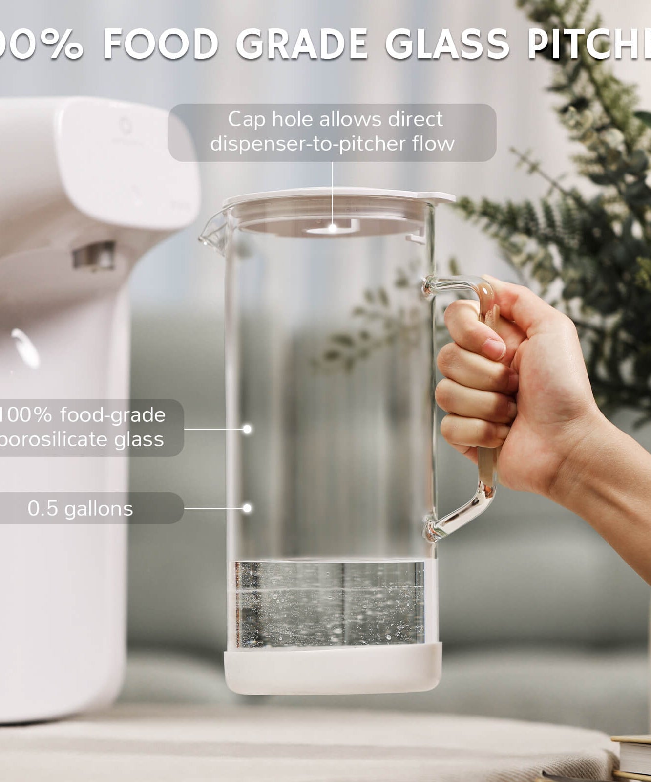 Pristine Lite3 RO Tisch-Wasserspender für sofort gefiltertes Wasser