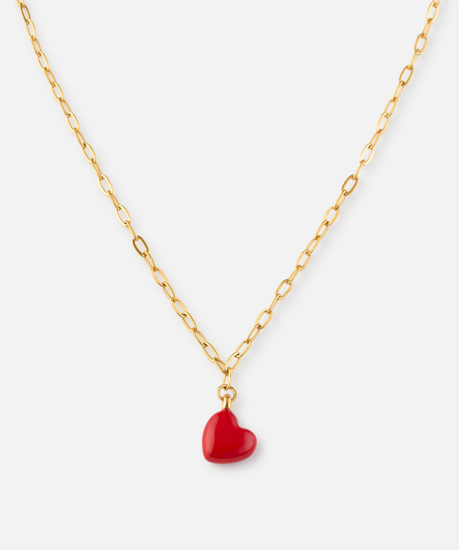 Love Paperclip Chain Necklace