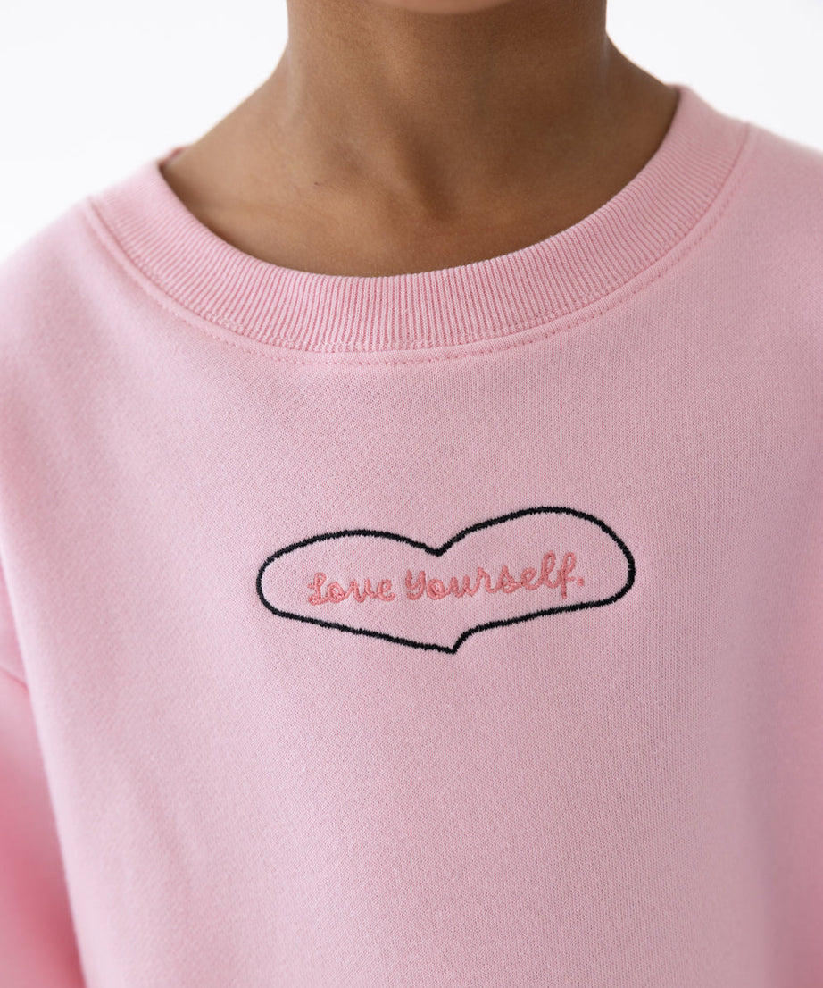 Love Yourself Kinder-Rundhalspullover