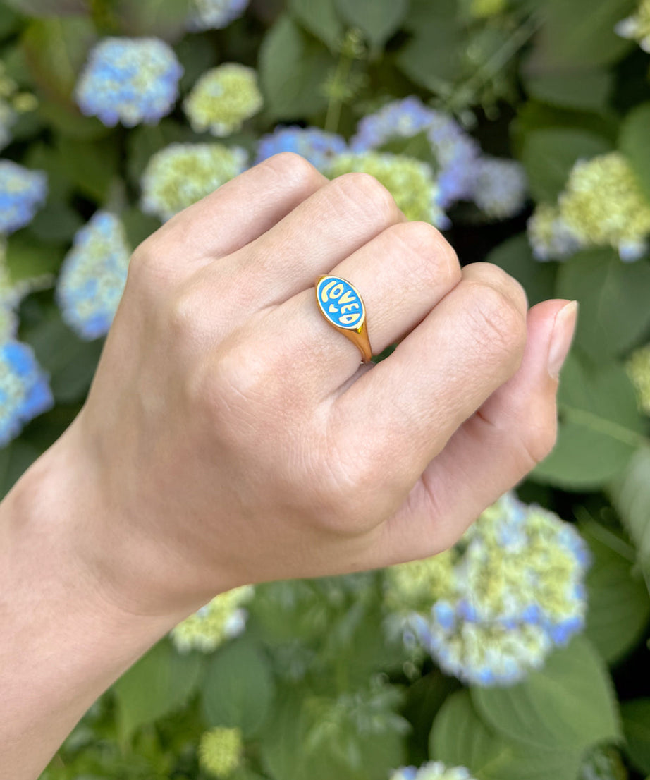 Loved Oval Signet Ring