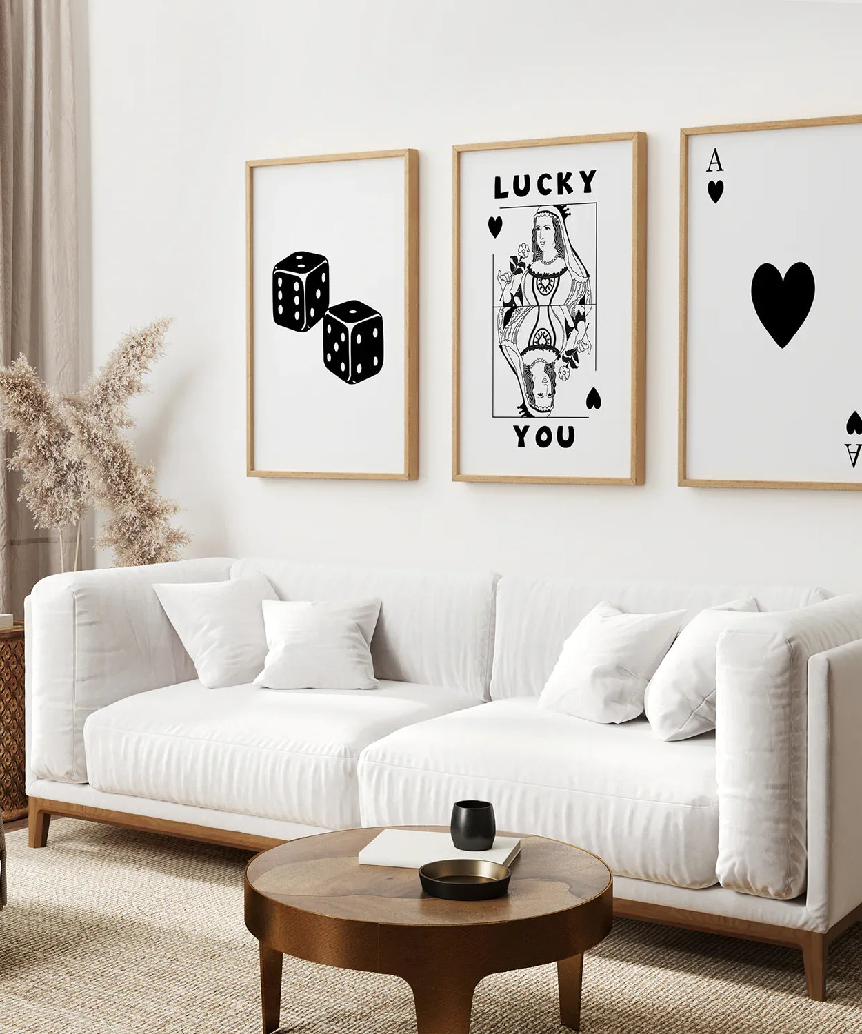 Trendiges Spielkarten-Wandkunst-Set mit 3 Drucken