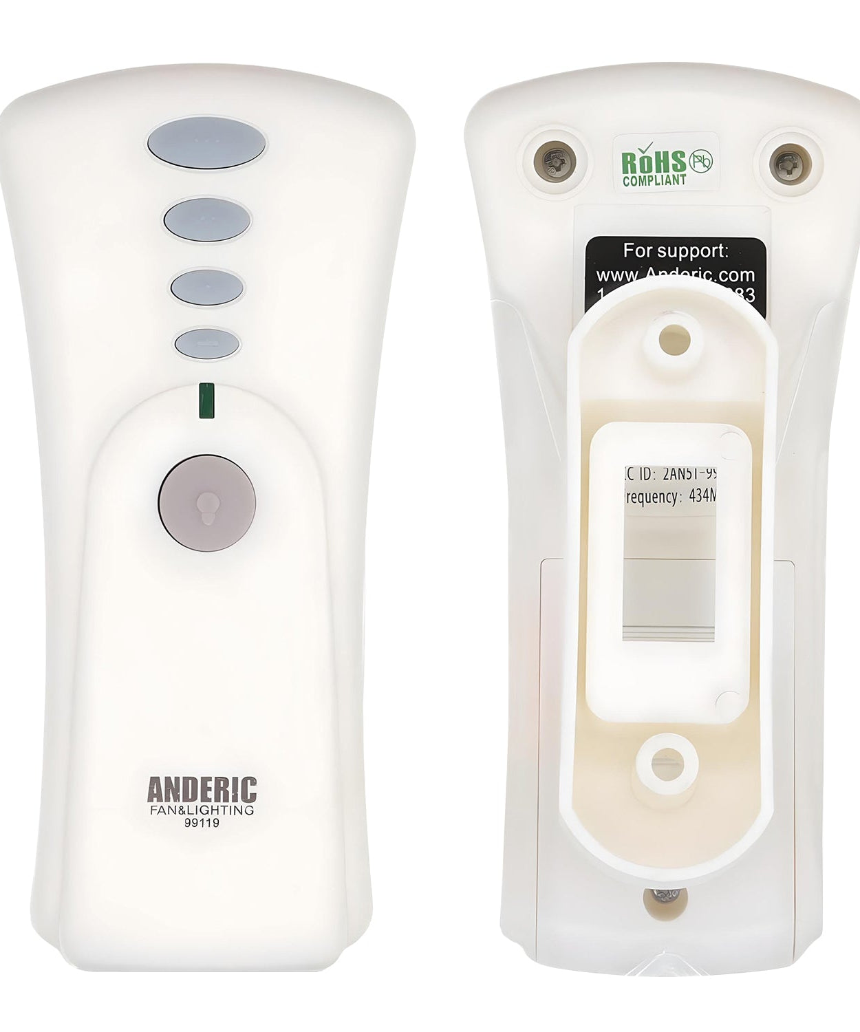 Anderic 99119 Replacement Ceiling Fan Remote Control for Hunter 99119