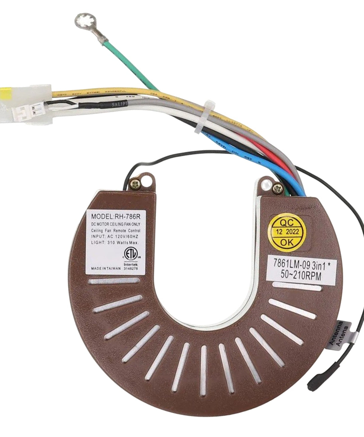 Anderic RH786R Replacement Ceiling Fan Receiver for Casablanca Stealth, Panama, Holliston | RH-786R, 7861LM-09
