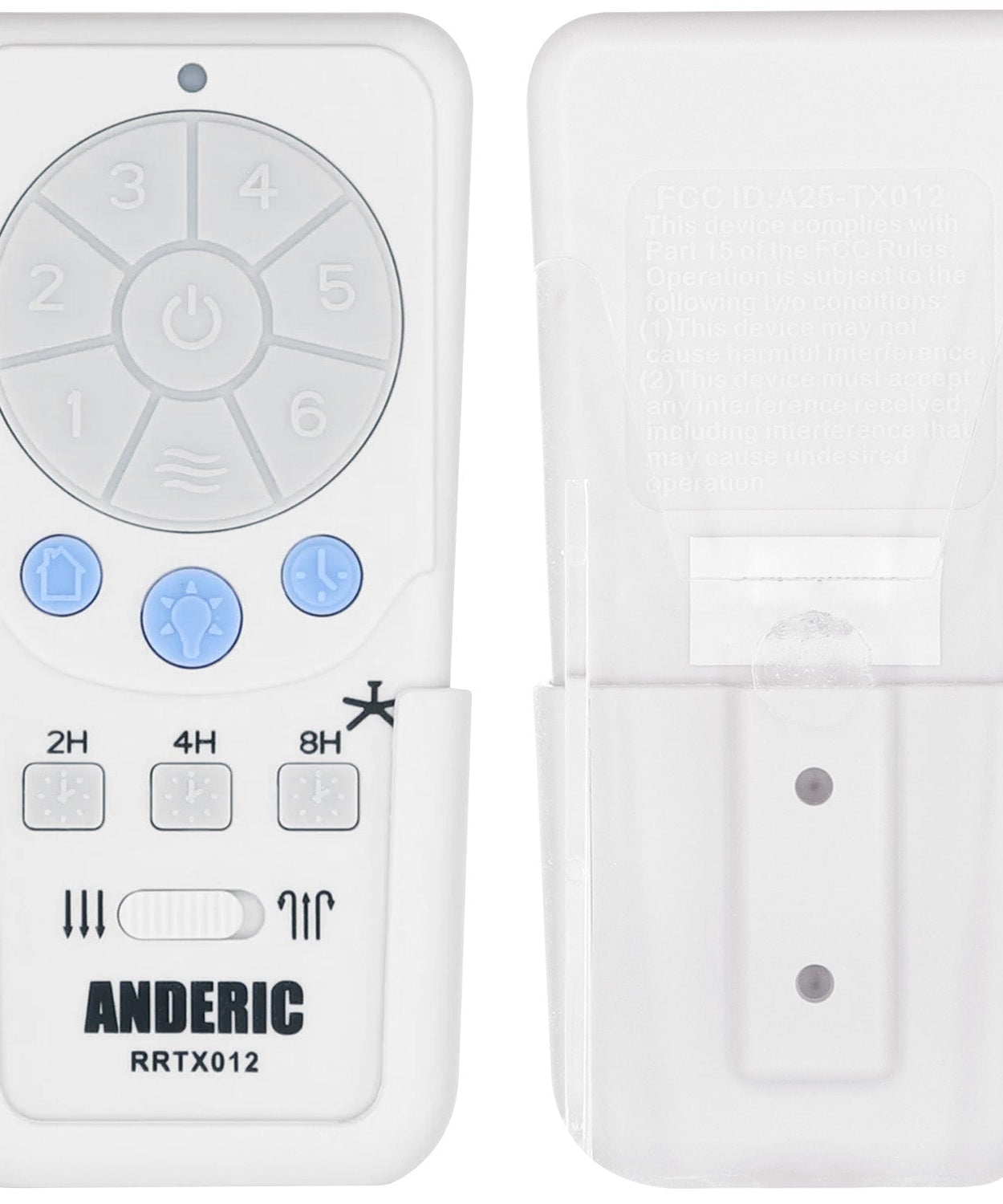 Anderic RRTX012 Replacement Ceiling Fan Remote Control for Harbor Breeze A25-TX012, A25-TX025