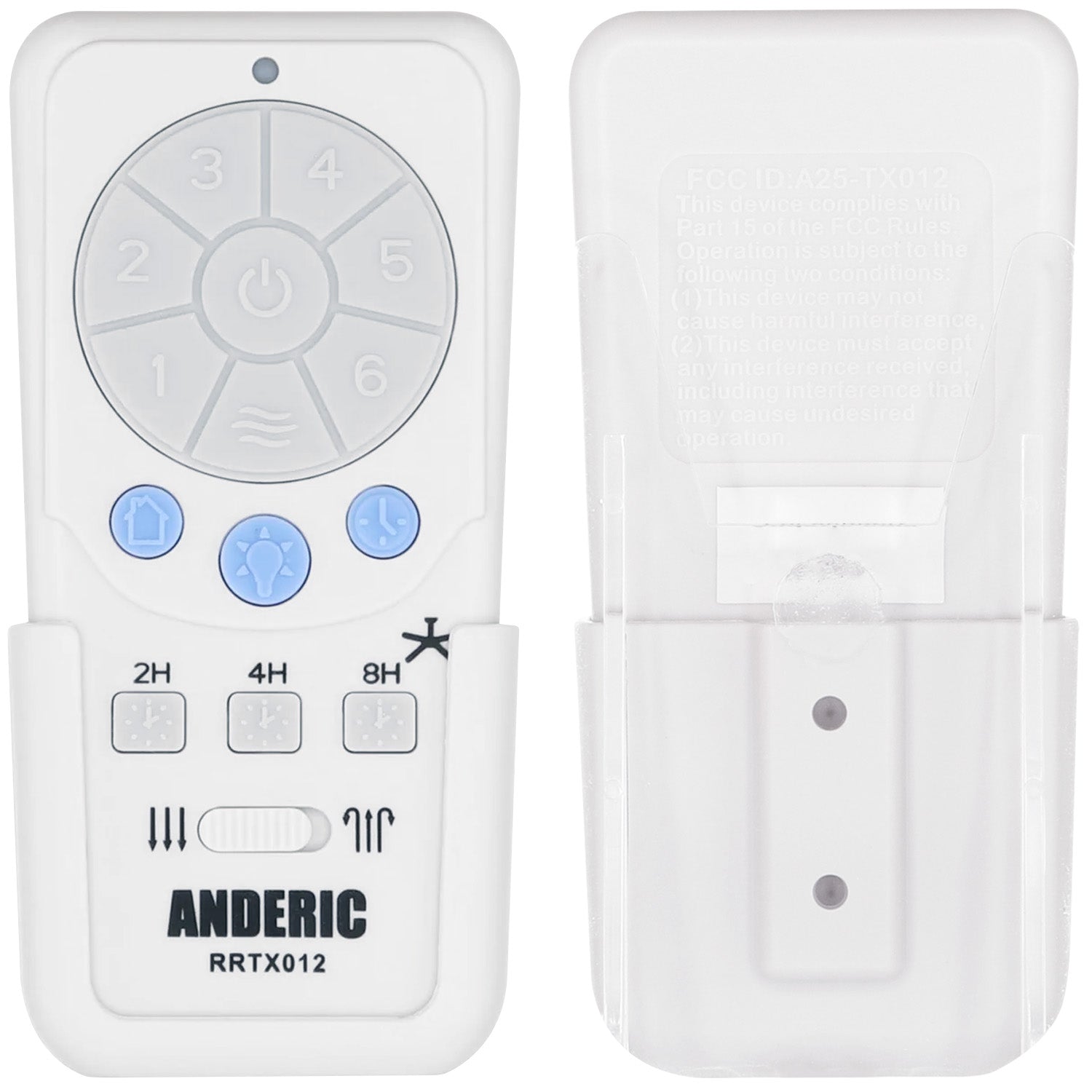Anderic RRTX012 Replacement Ceiling Fan Remote Control for Harbor Breeze A25-TX012, A25-TX025