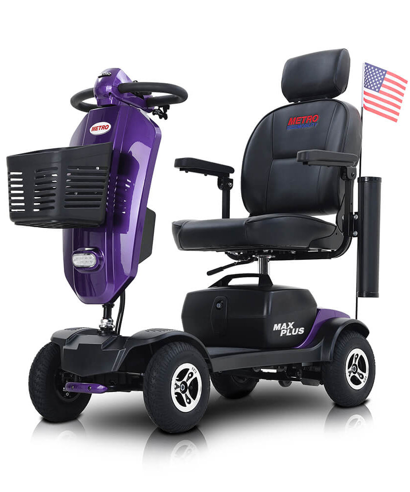 Metro Mobility Max Plus 24V/20AH Heavy Duty Electric Drive Mobility Scooter, 300LBS (SAK93164)