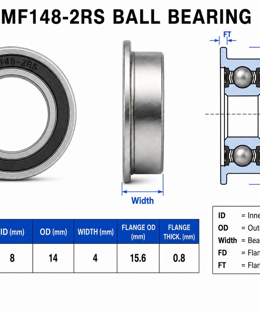 HoneyBadger Chrome Steel Bearings
