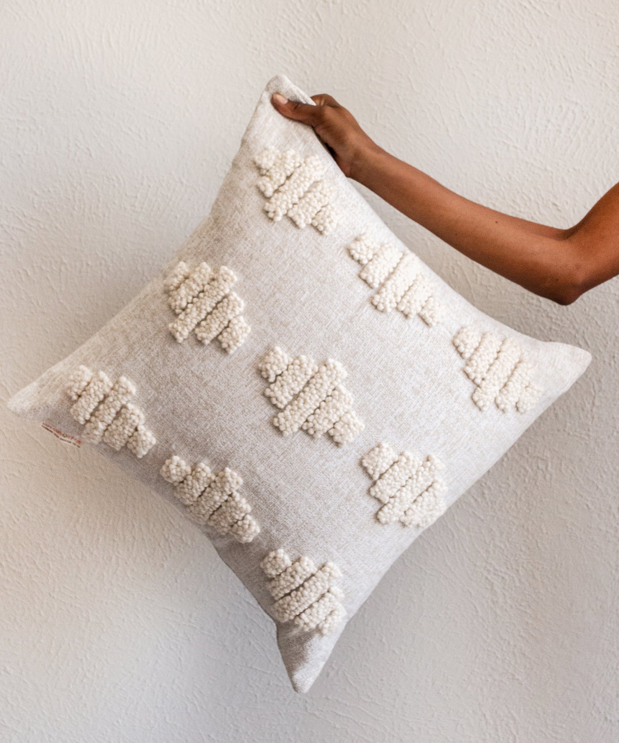 Isuvinu Cotton Square Throw Pillow