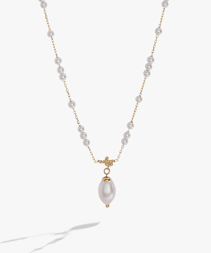 Mother of Pearl Beaded Necklace