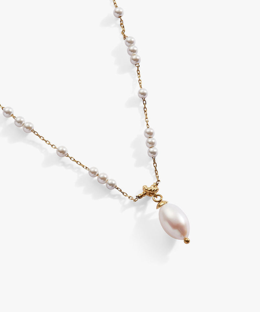Mother of Pearl Beaded Necklace