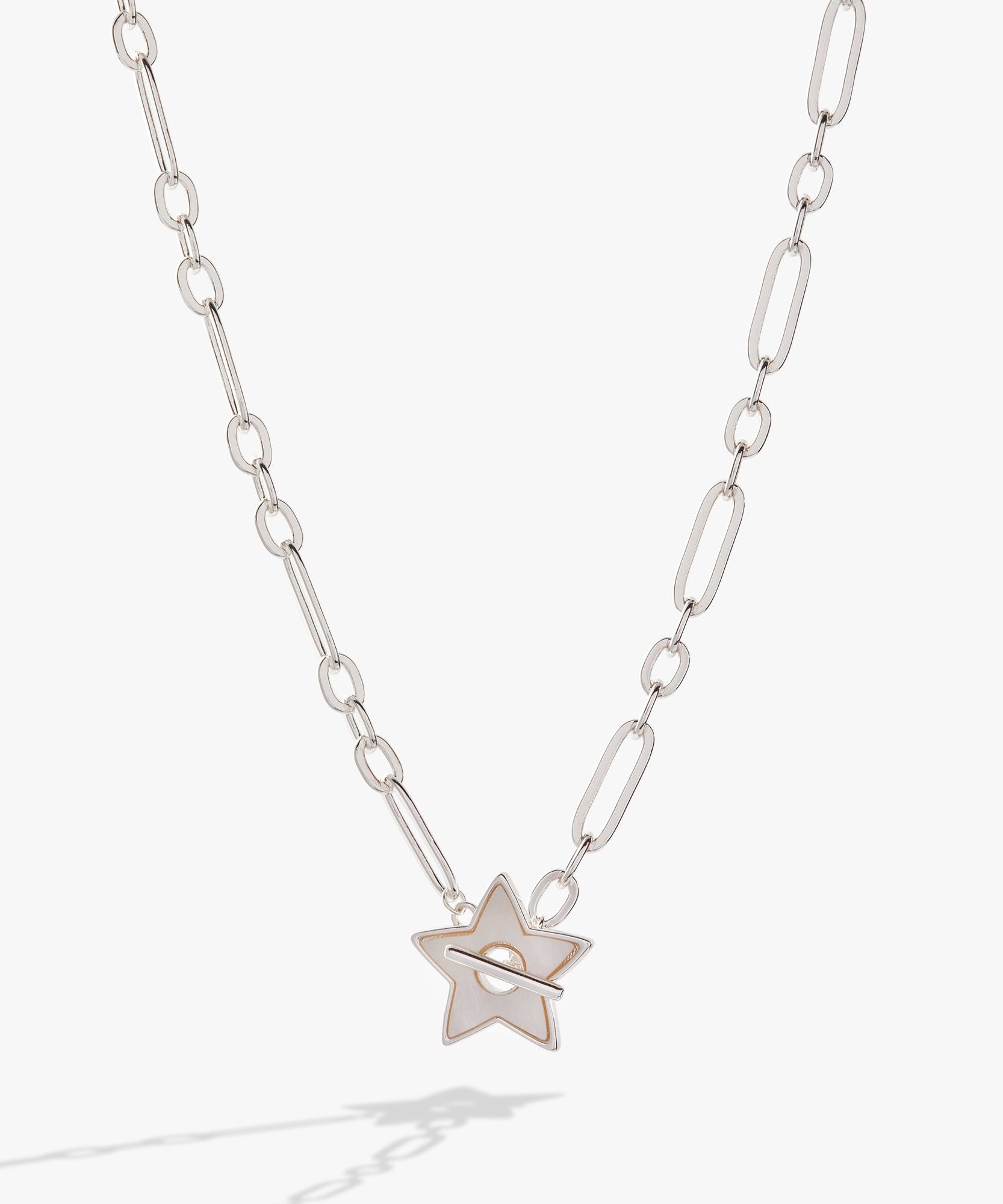 Star Mother of Pearl Toggle Necklace