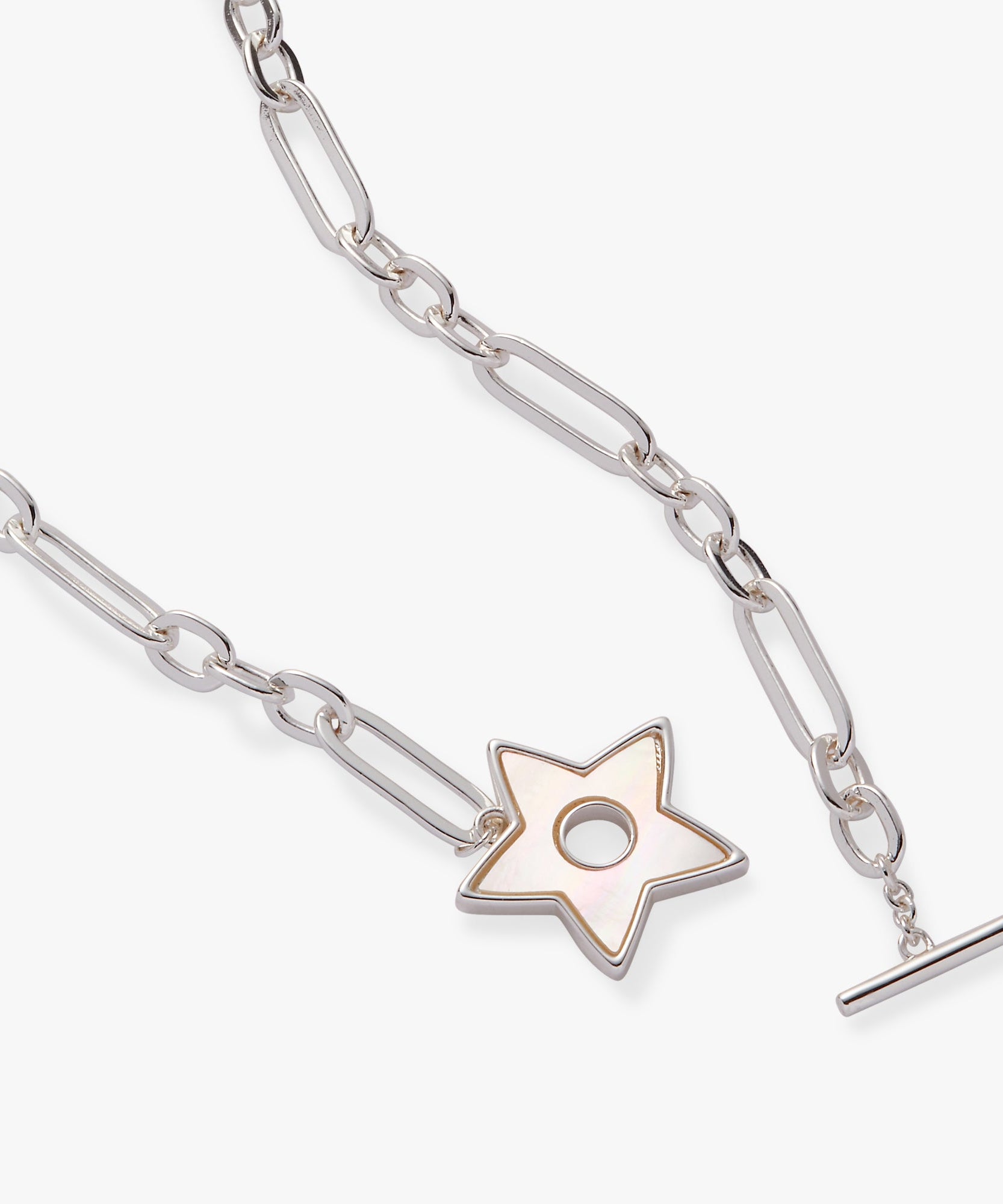 Star Mother of Pearl Toggle Necklace