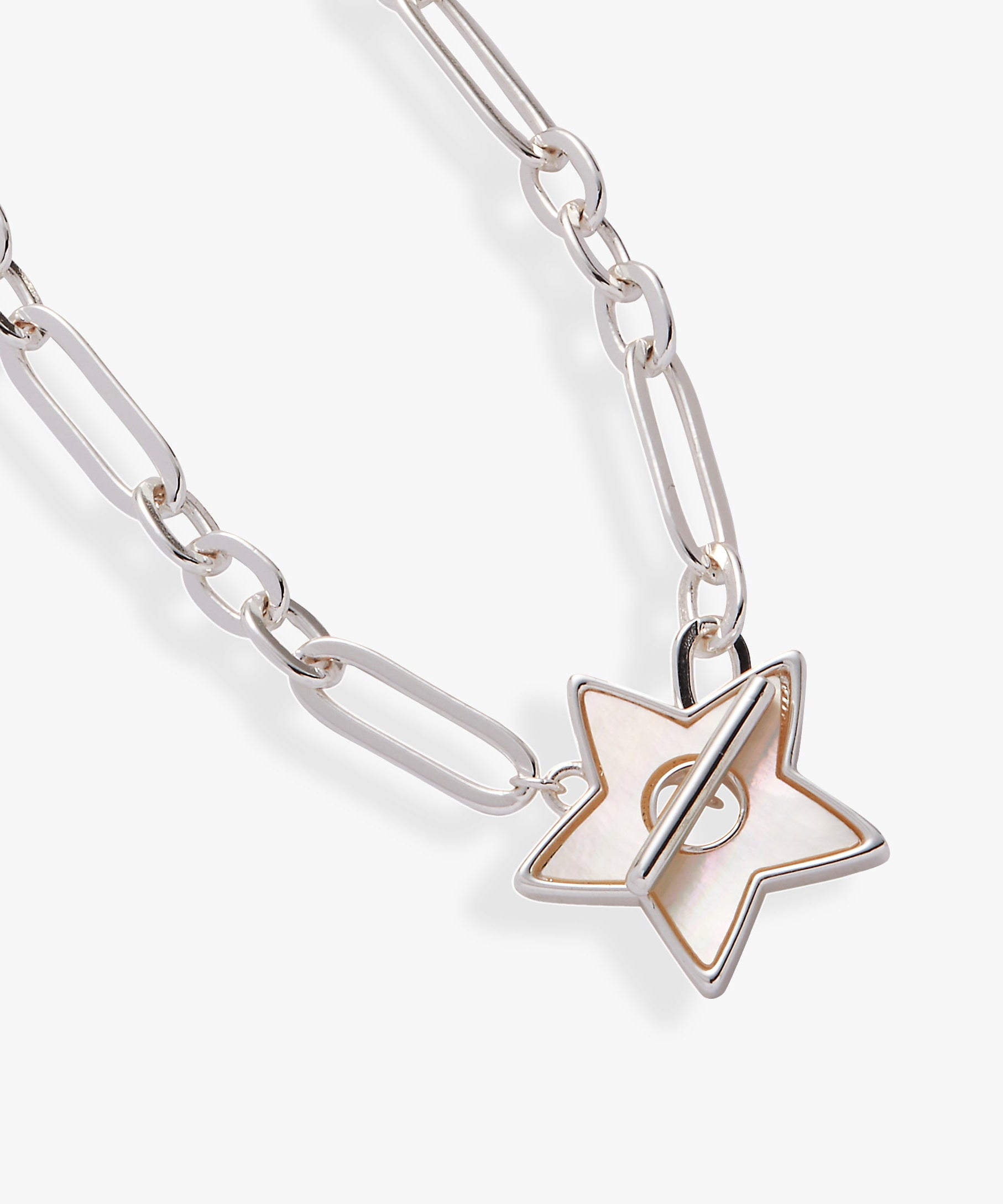 Star Mother of Pearl Toggle Necklace