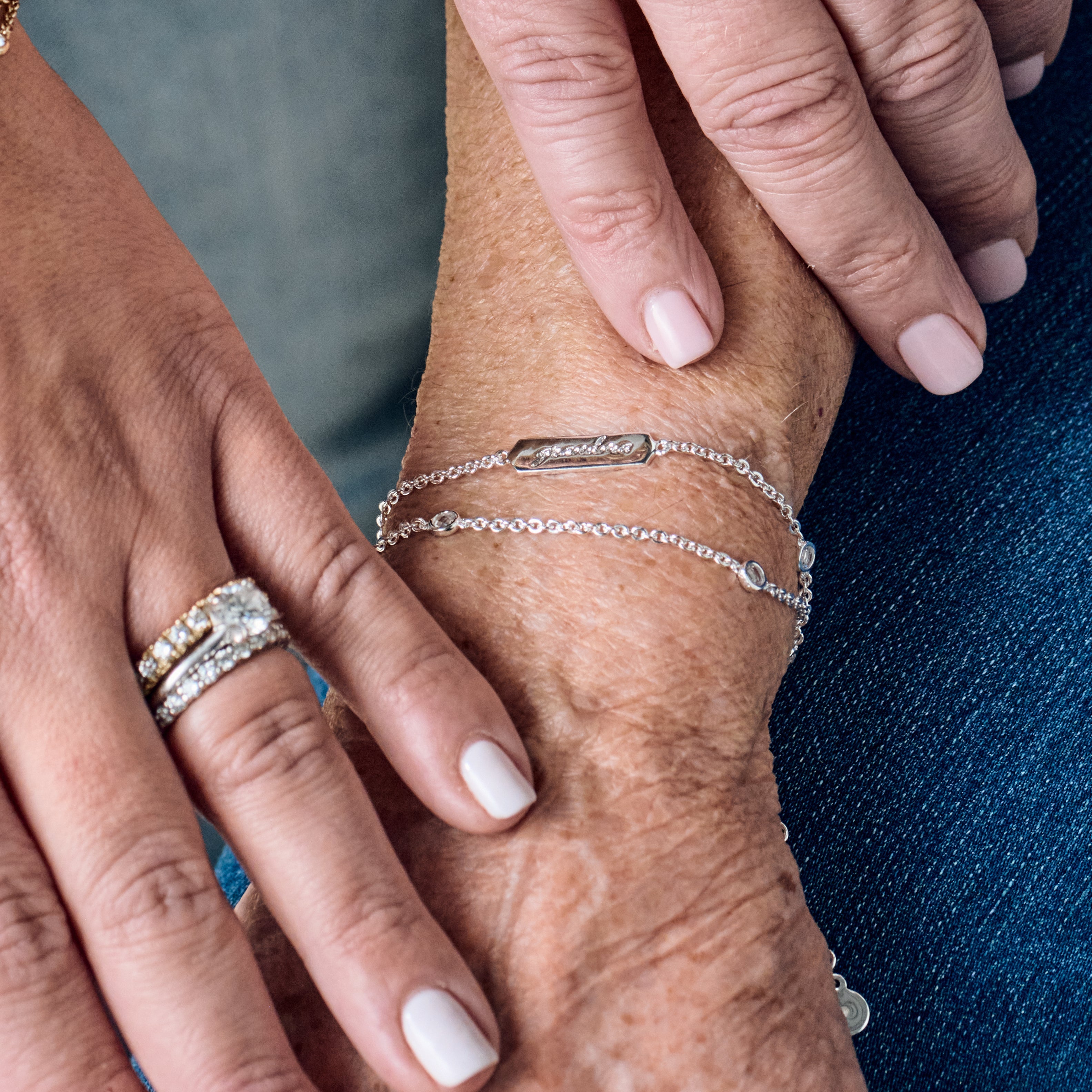 Grandma Infinity Chain Double Strand Bracelet