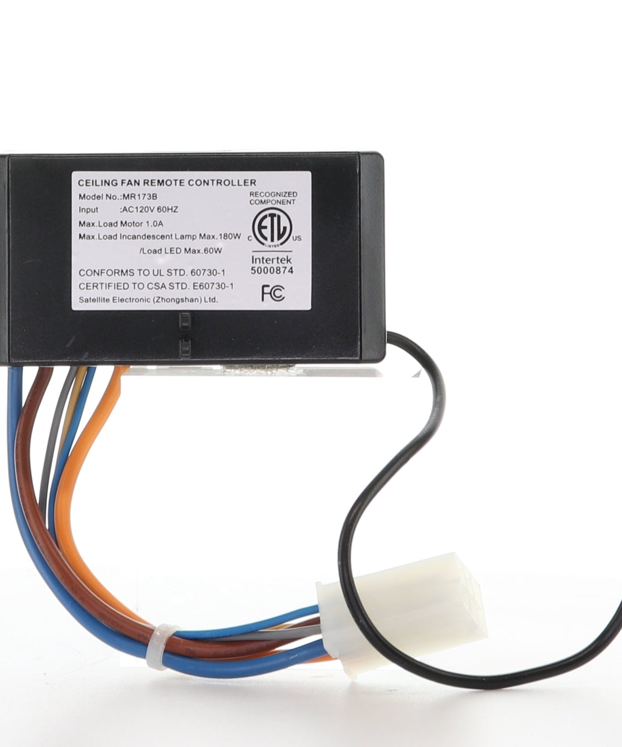 Substitute for Harbor Breeze Remot/Receiver Kit for Boltz 52 Inch and Boltz II Ceiling Fans | 4L000014440, KUCJE10716, MR173B [RRTX00I-RRMR173B-KIT]