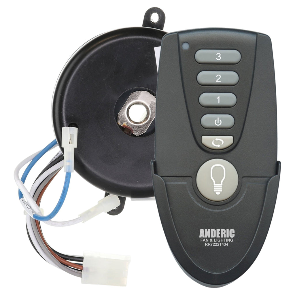 Anderic MR77A-MOLEX-KIT Replacement Ceiling Fan Remote Control Kit - MR77A, RR7222T434, MOLEX-AMP-ADAPTER