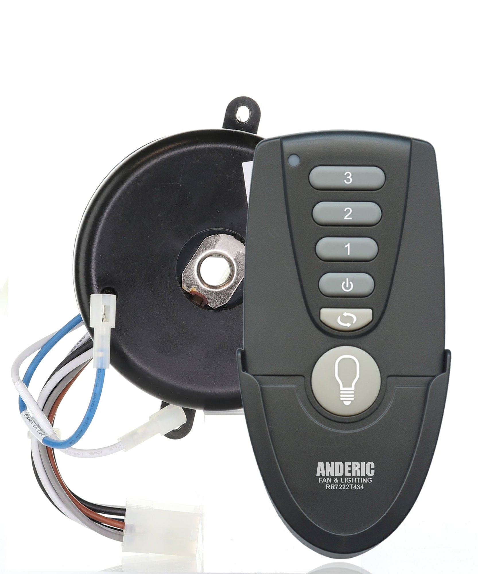 Ersatz für Hunter 8509501/8509502 Deckenventilator-Fernbedienung [MR77A-RR7222T434-KIT]