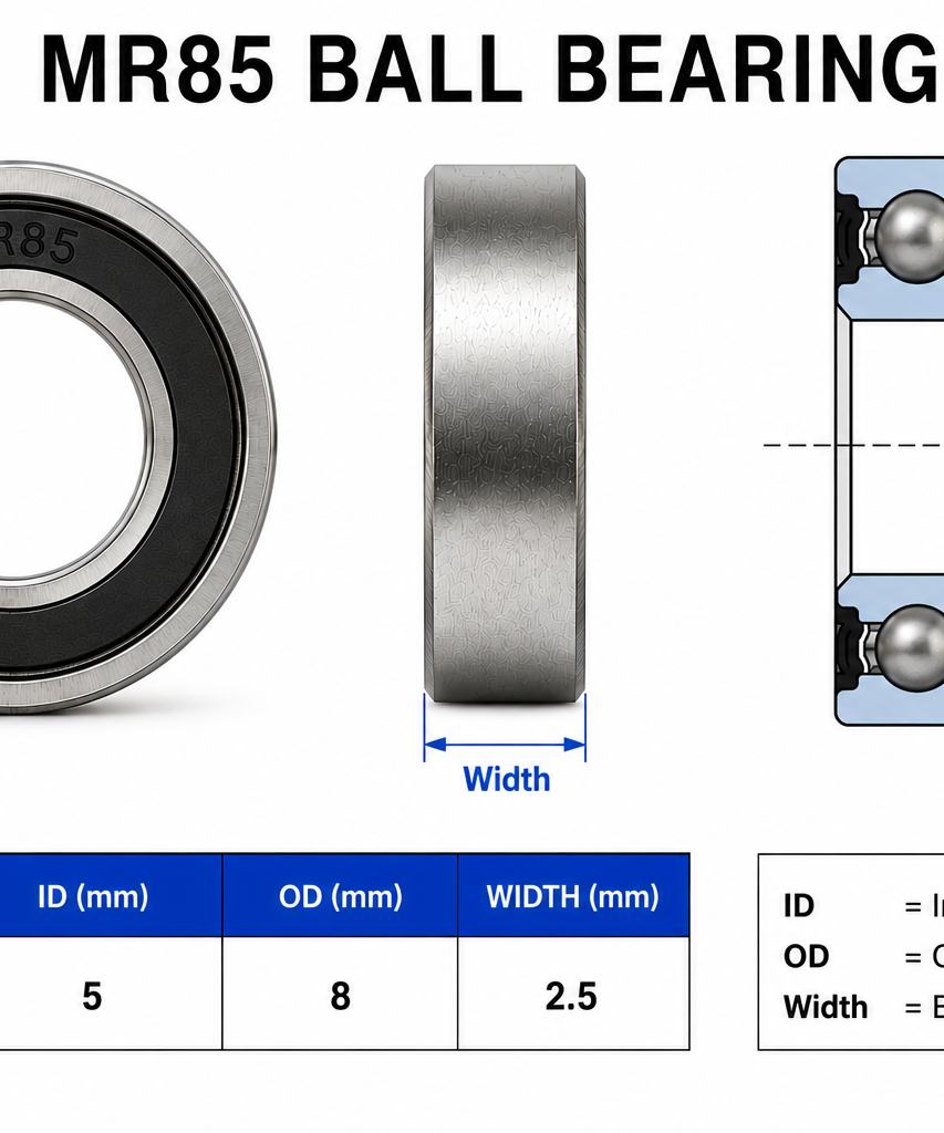 HoneyBadger Chrome Steel Bearings