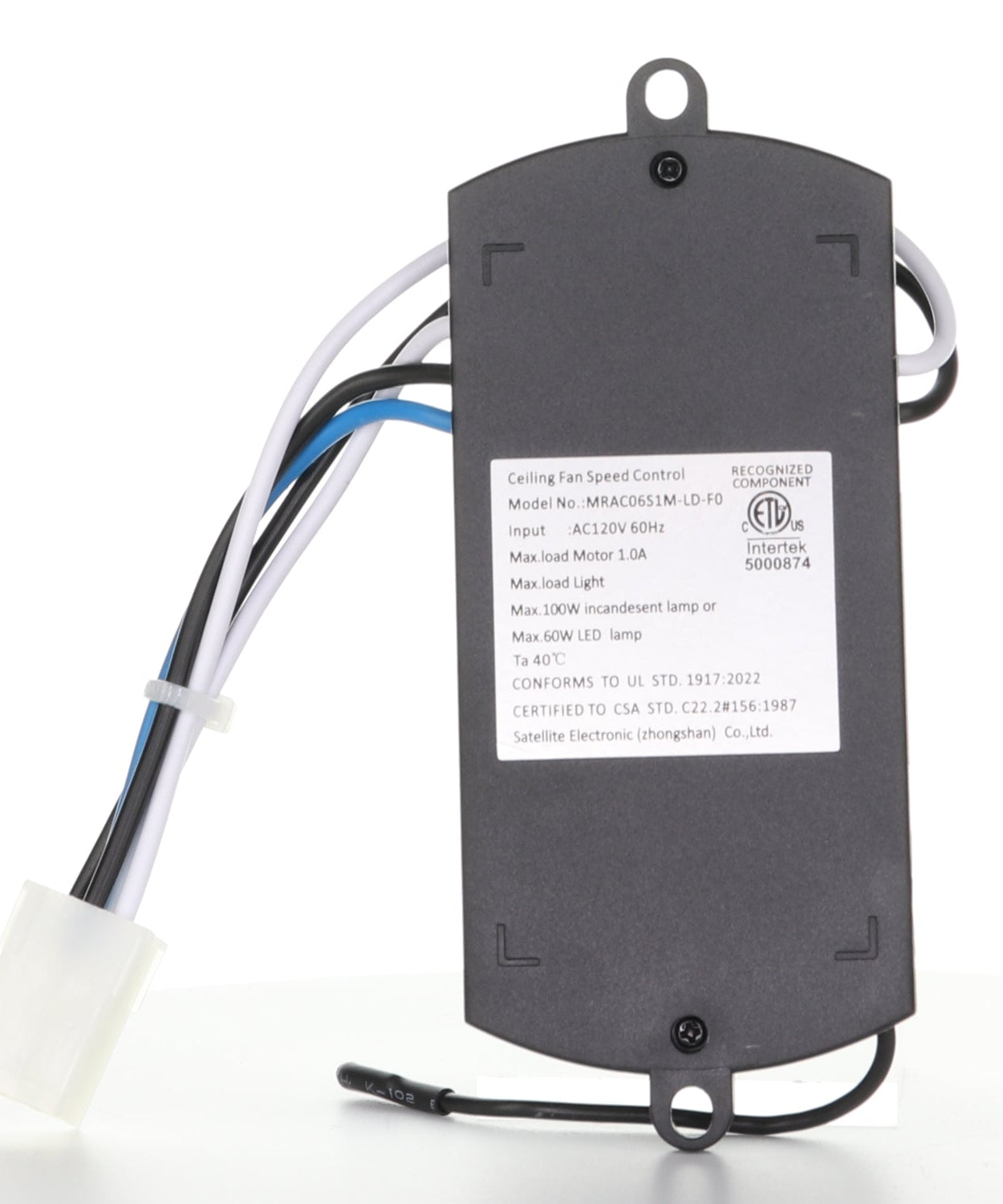 Harbor Breeze ITL-F12015A (PLUG) Ceiling Fan Receiver for Mazon 44 Inch Ceiling Fans | 16709R