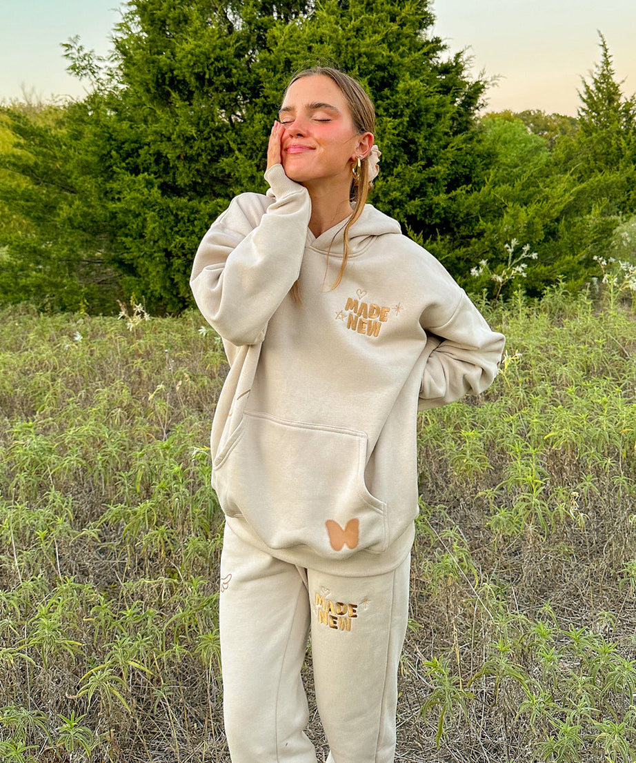 Made New Cream Unisex Hoodie
