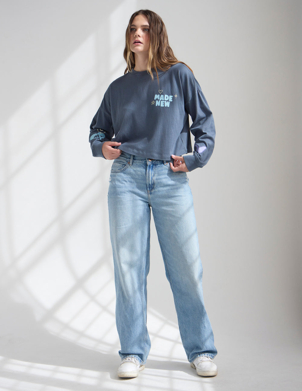 Made New Cropped LS Women's Tee