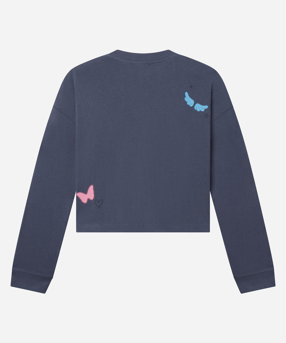 Made New Cropped LS Women's Tee