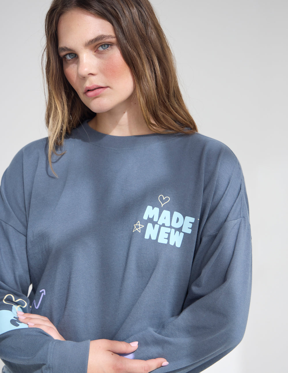 Made New Cropped LS Women's Tee