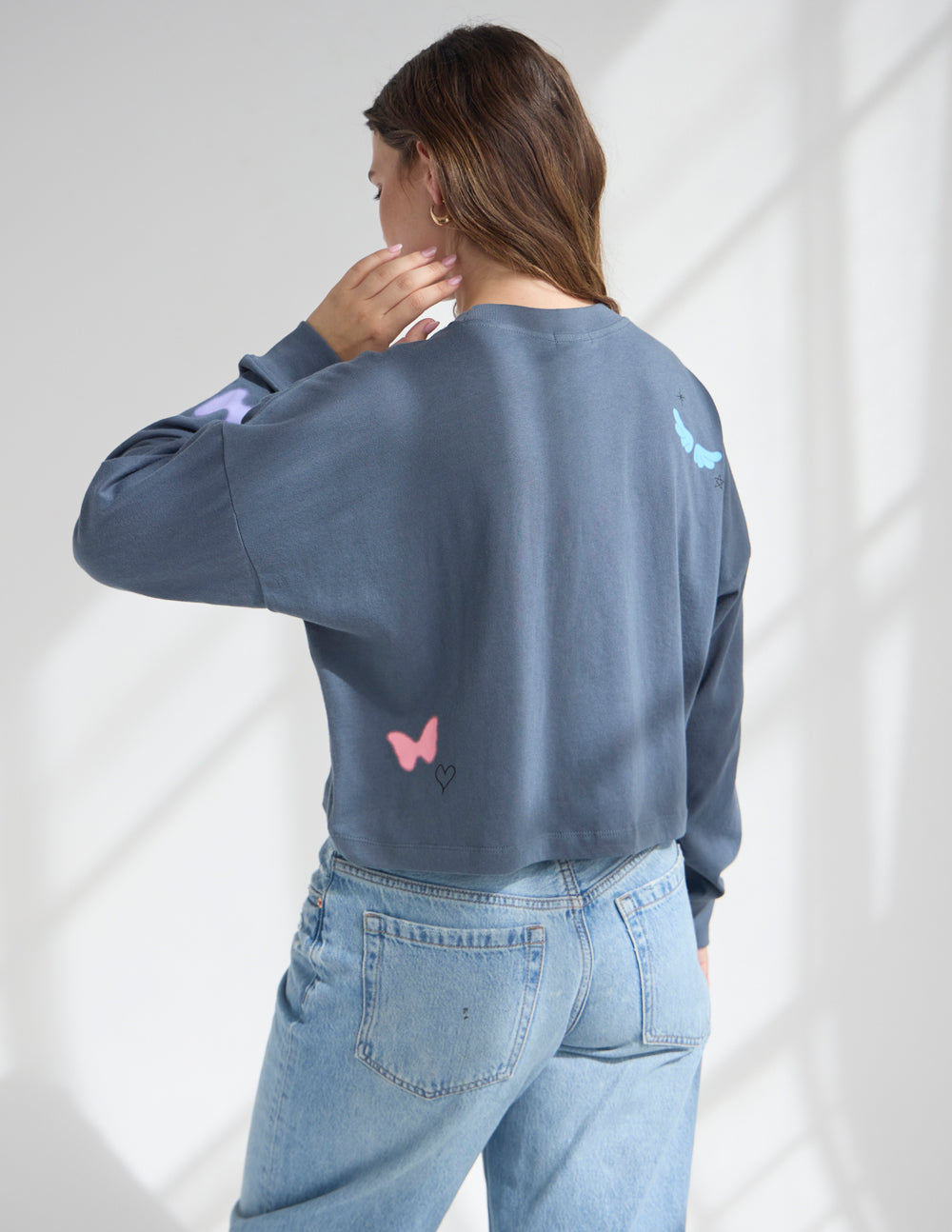 Made New Cropped LS Women's Tee