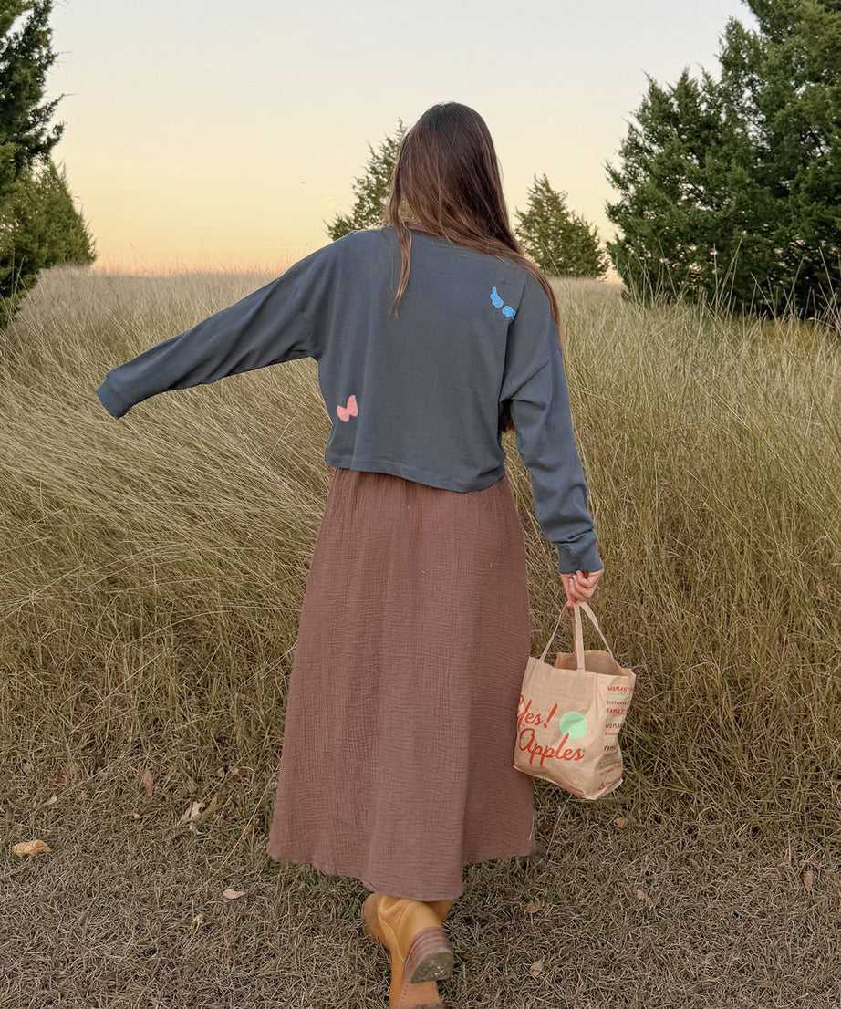 Made New Cropped LS Women's Tee